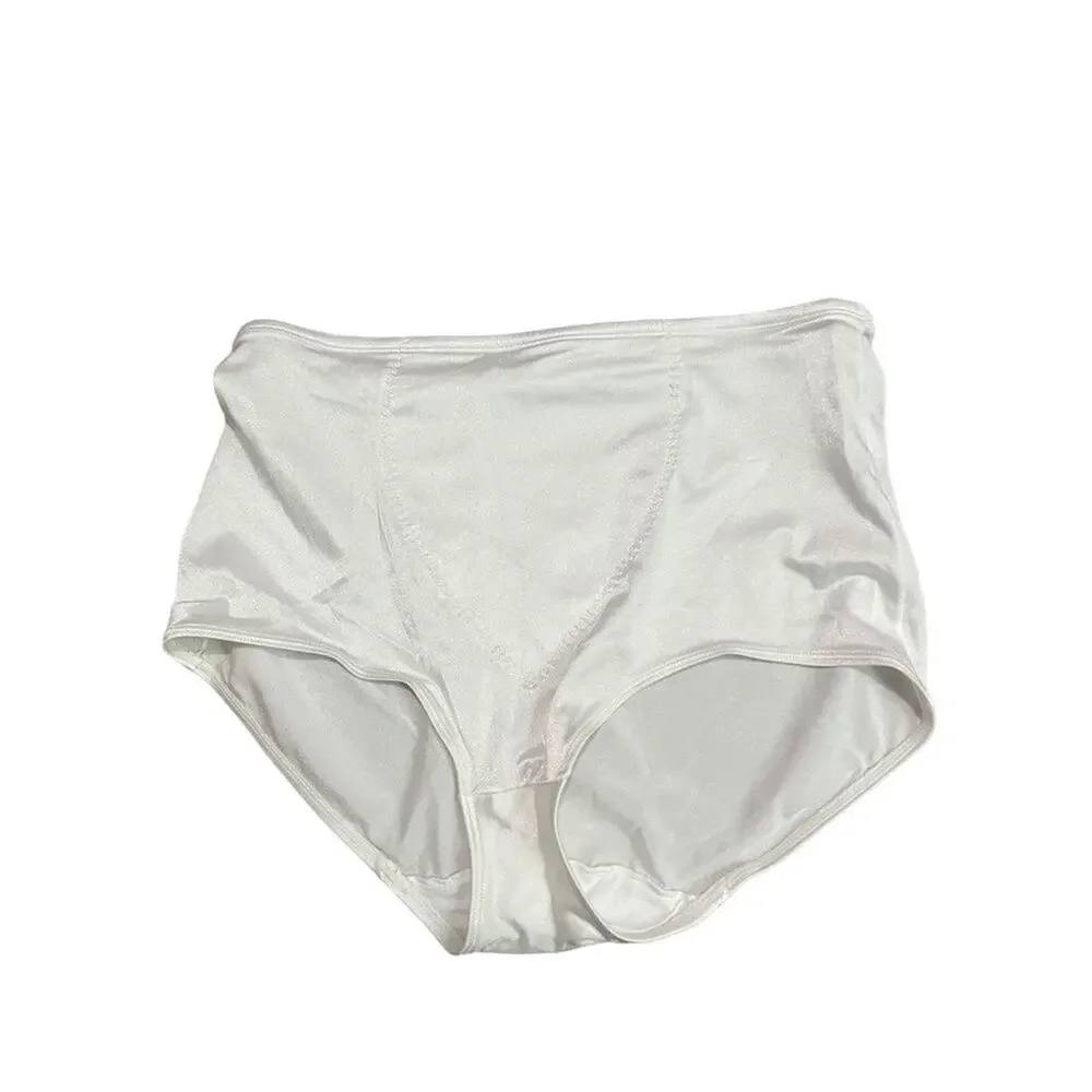 Vintage Sears Shiny White Granny Panty Style 49600 3XL Set of 3